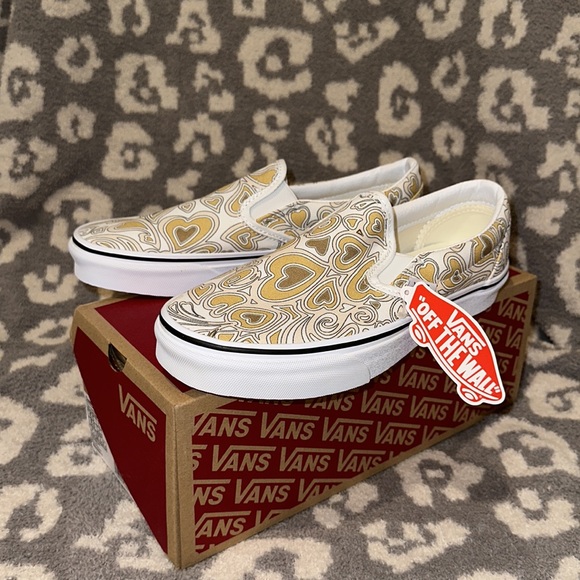 Vans Classic Slip-On Project X Trippy Hearts Multi/White Sneakers New - Picture 13 of 17